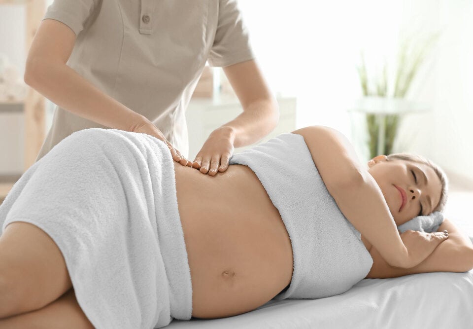 Massaggio linfodrenante post parto cesareo